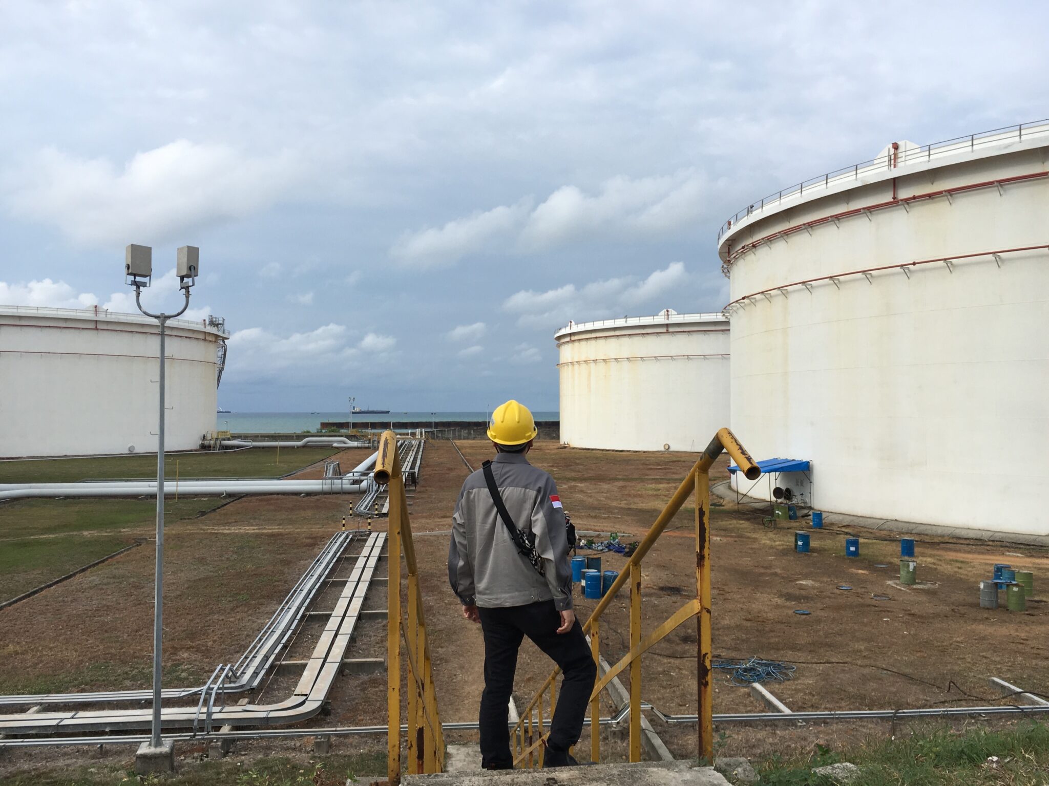 an image of tanks during branda energy project